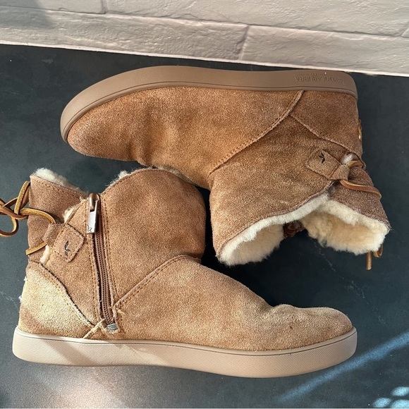 UGG Koolaburra sz 6 chestnut suede lined boots - Picture 6 of 15